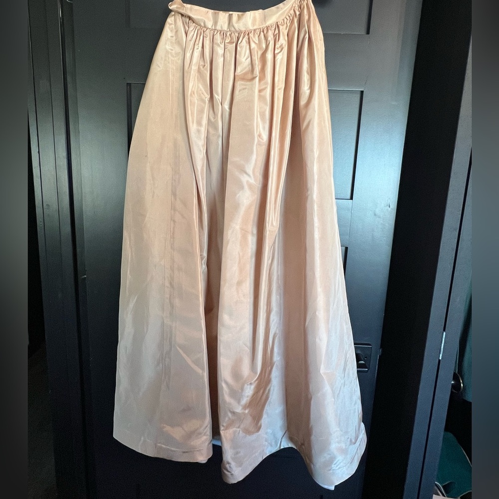 Women’s Full-Length Satin Skirt in Blush